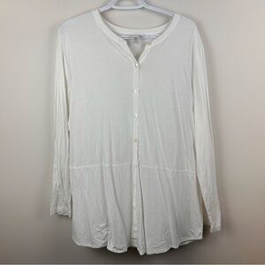 J.Jill Women’s XL White Modal Rayon Tunic Top Soft Flowy Casual